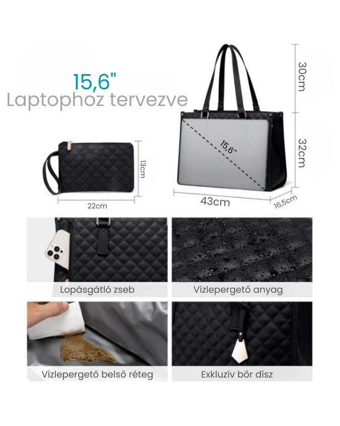 JoBag Elegáns laptop- és ételhordó táska™