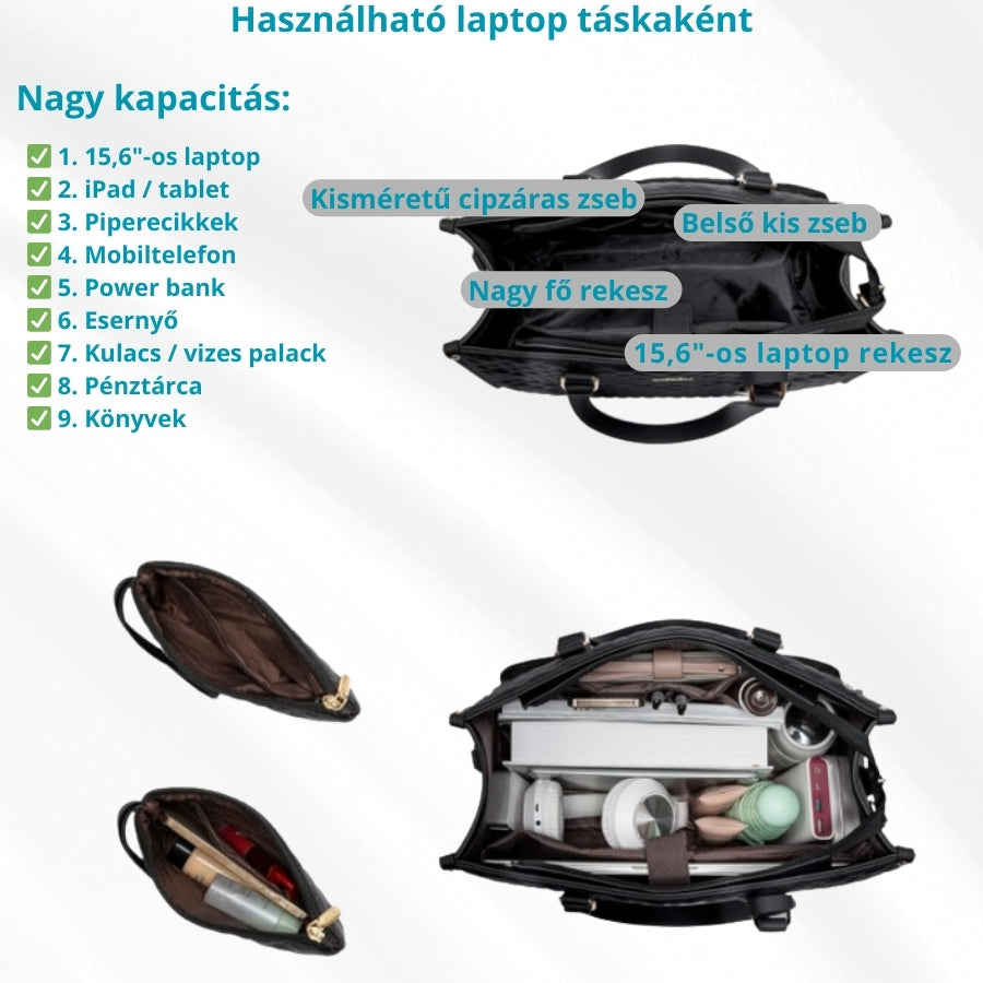 JoBag Elegáns laptop- és ételhordó táska™
